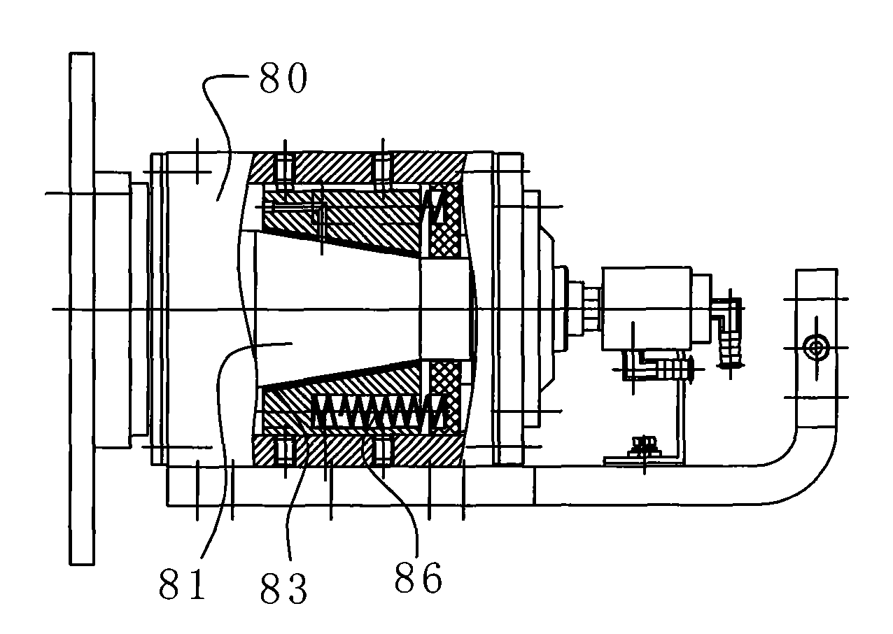 Movable conductive structure of electrode of seam welder