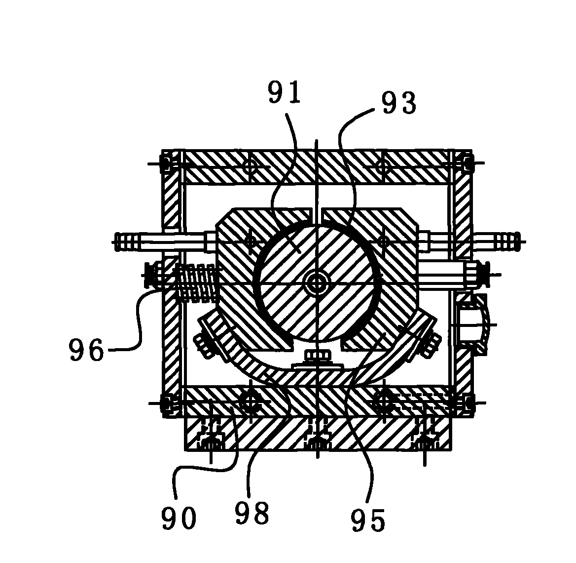 Movable conductive structure of electrode of seam welder