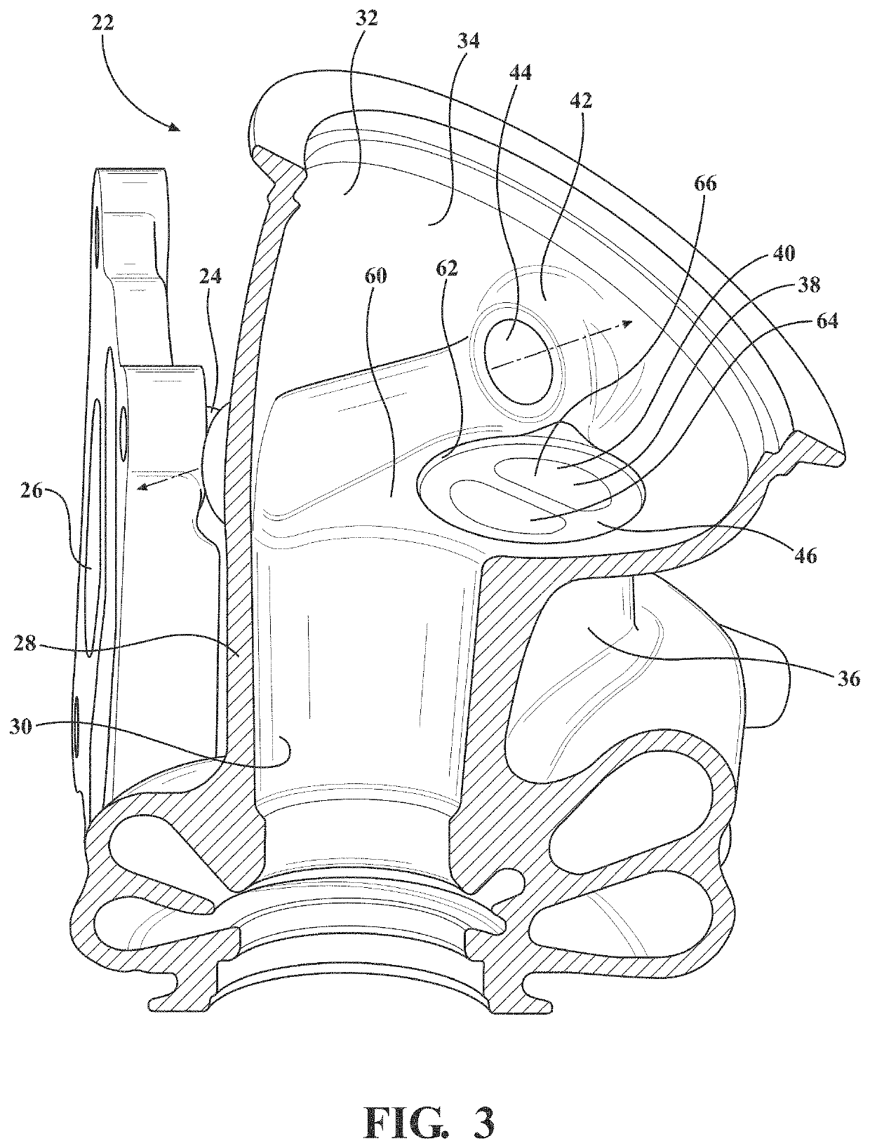 Turbine housing of a turbocharger