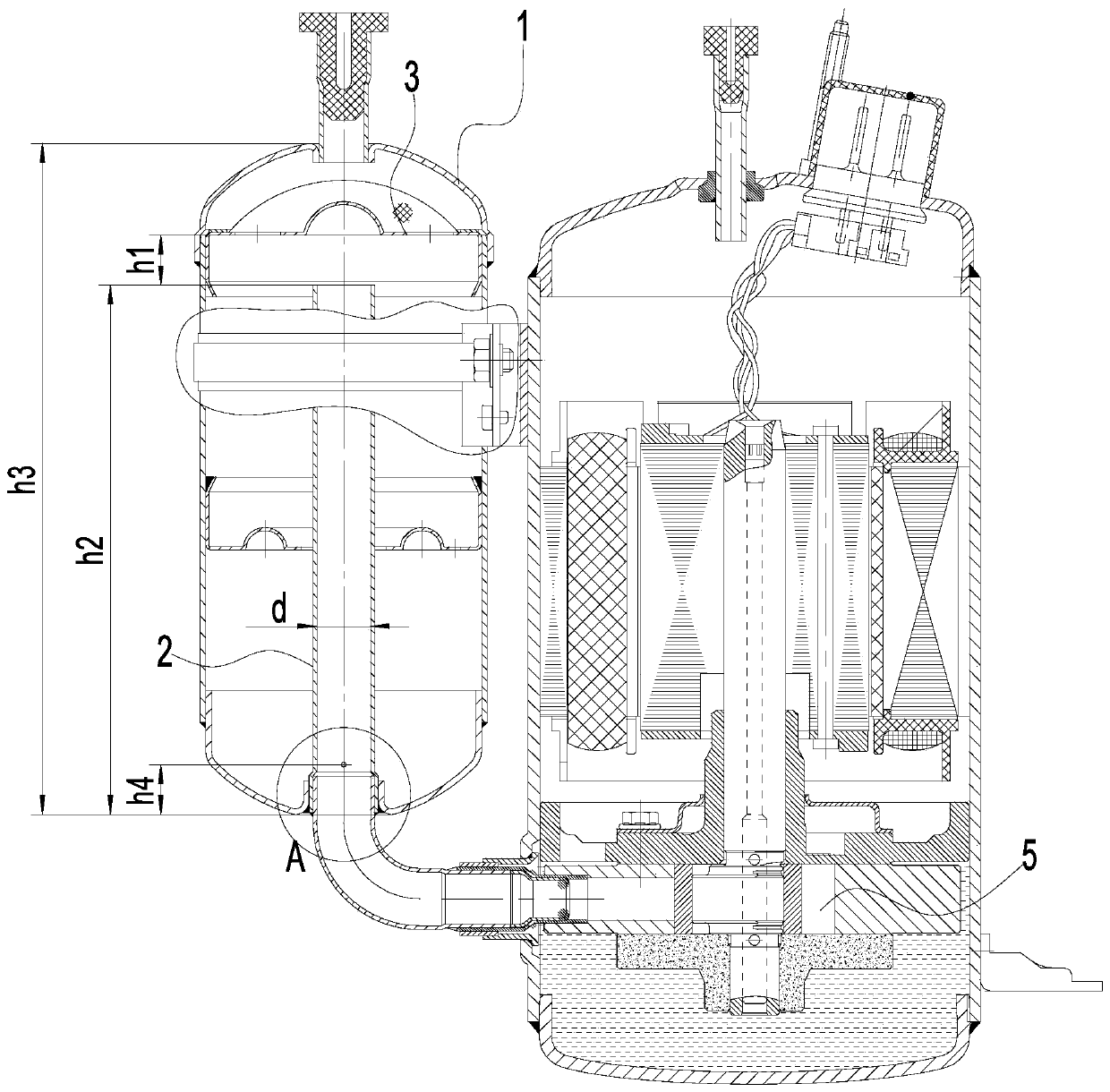 Liquid distributor, compressor and air conditioning system