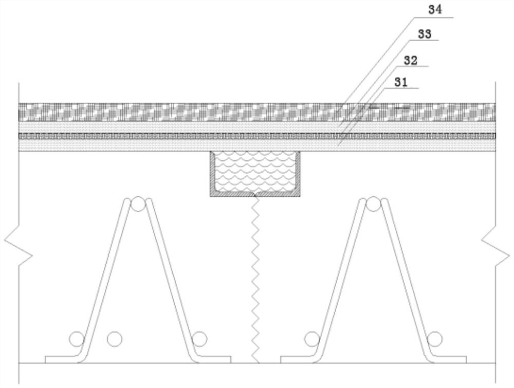 Floor support plate concrete construction joint waterproof structure and construction method thereof