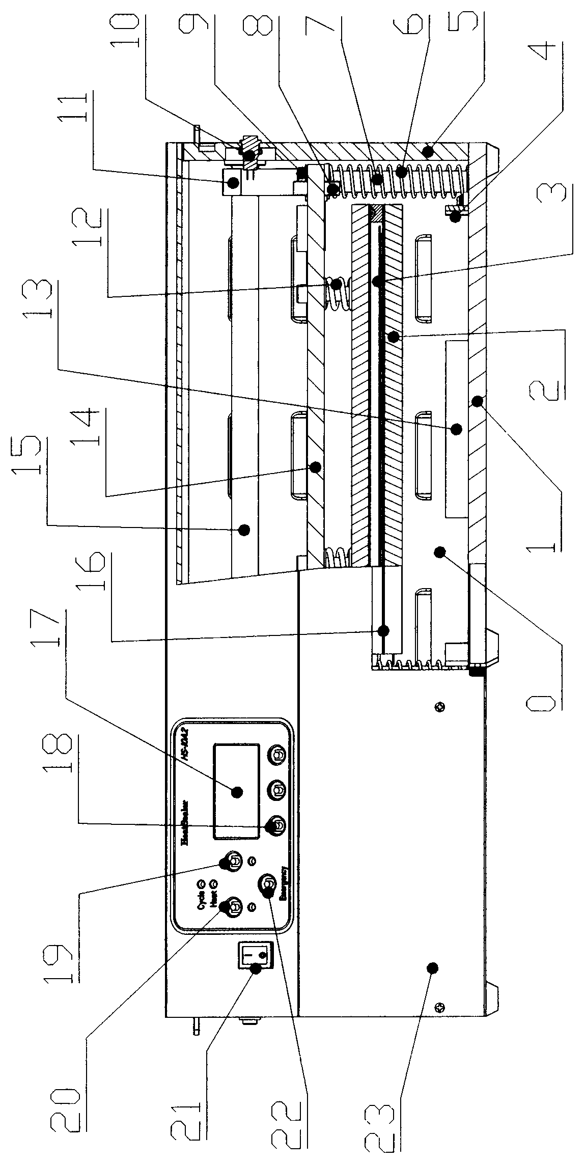 Electric thermostatical plate sealing machine