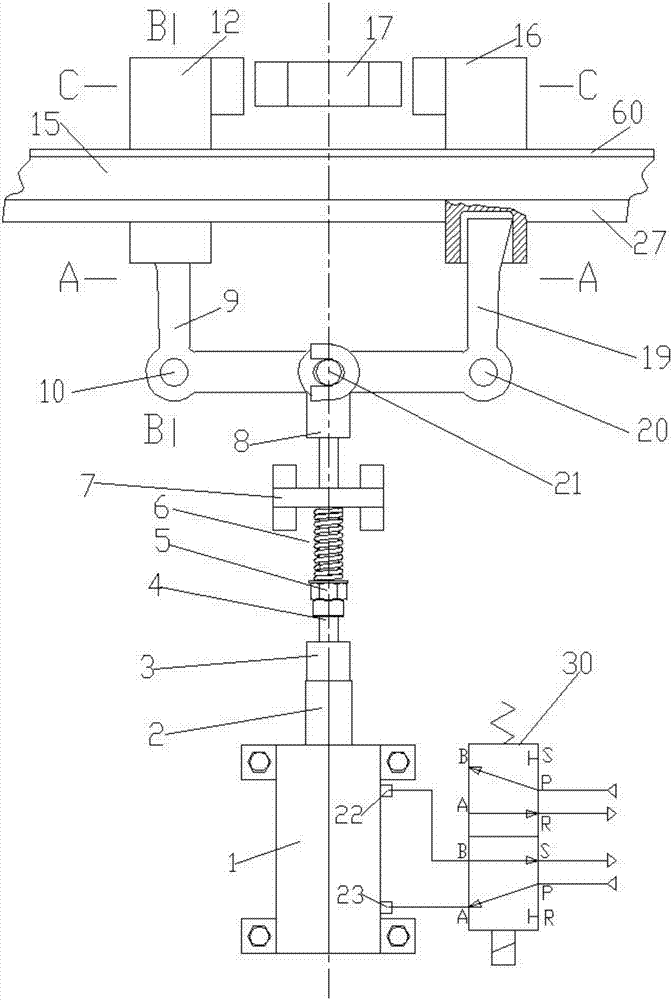 Horizontal safety braking device for gear and rack driven lifting equipment