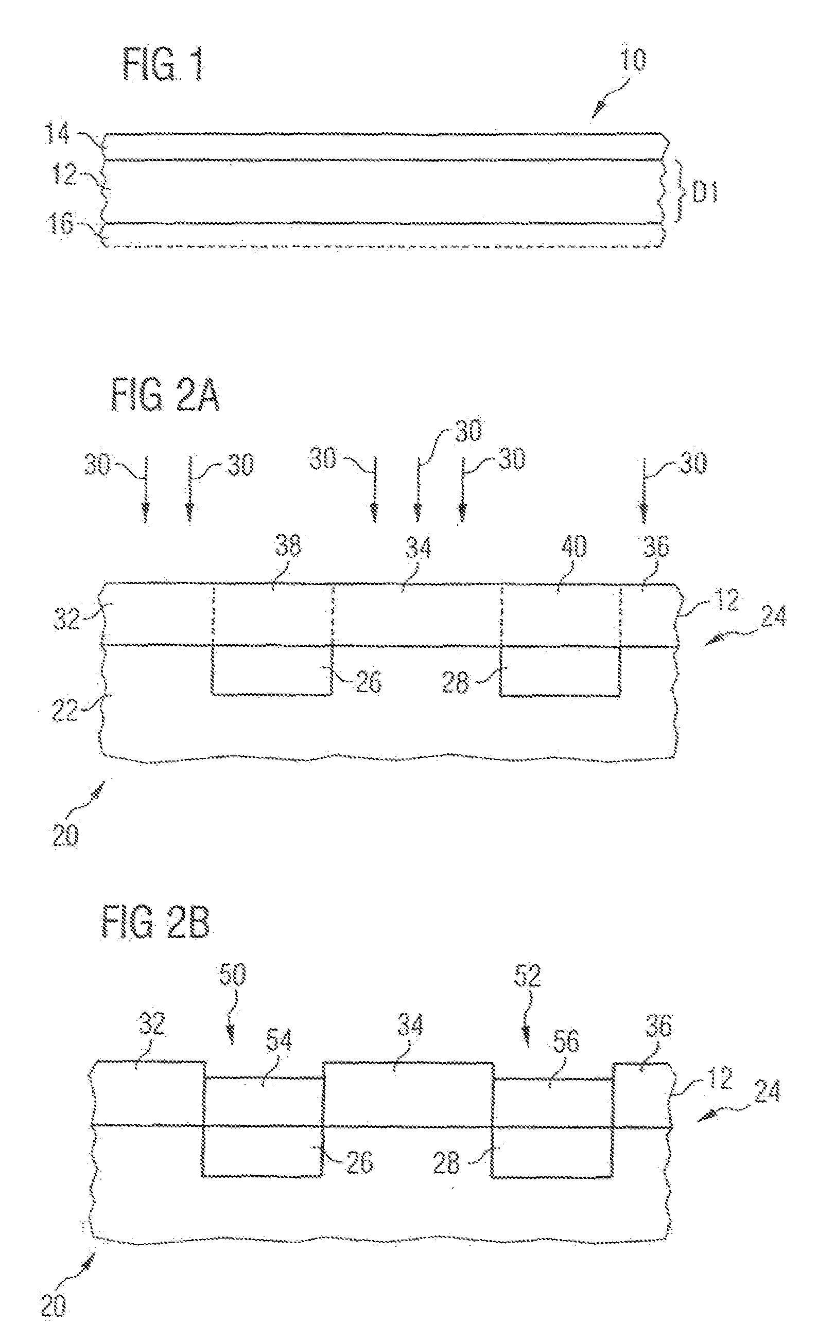 Method for applying a resist layer, uses of adhesive materials, and adhesive materials and resist layer