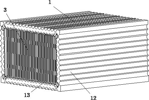 Heat dissipation structure of a battery pack