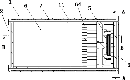 Heat dissipation structure of a battery pack