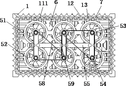 Heat dissipation structure of a battery pack