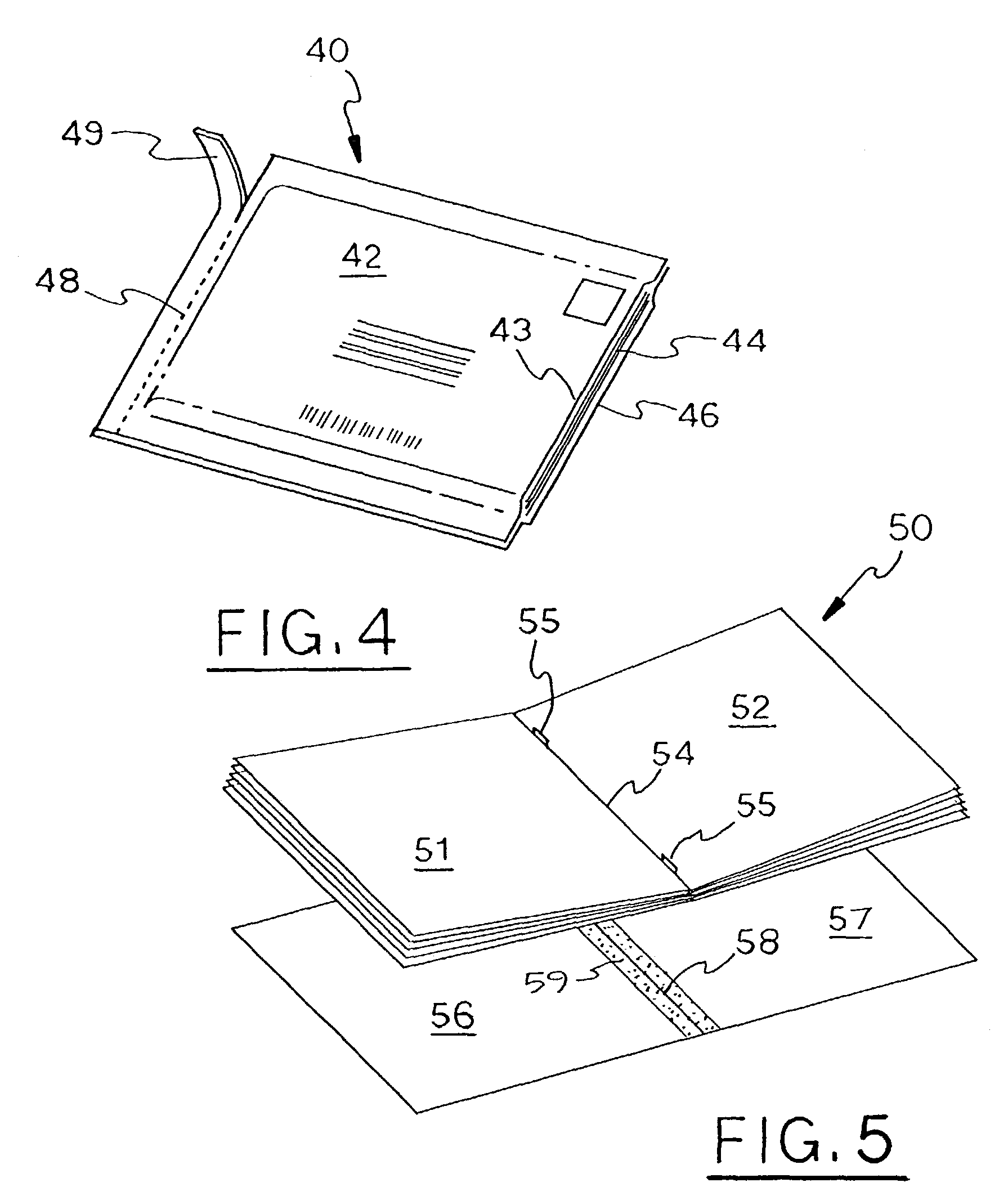 Inline manufactured crossfold package and method