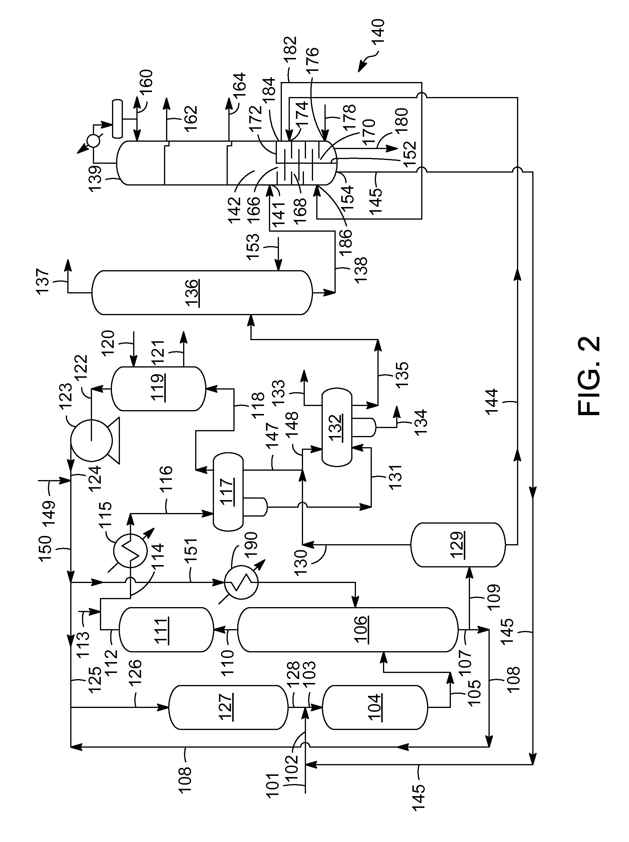 Apparatus for removing heavy polynuclear aromatic compounds from a hydroprocessed stream