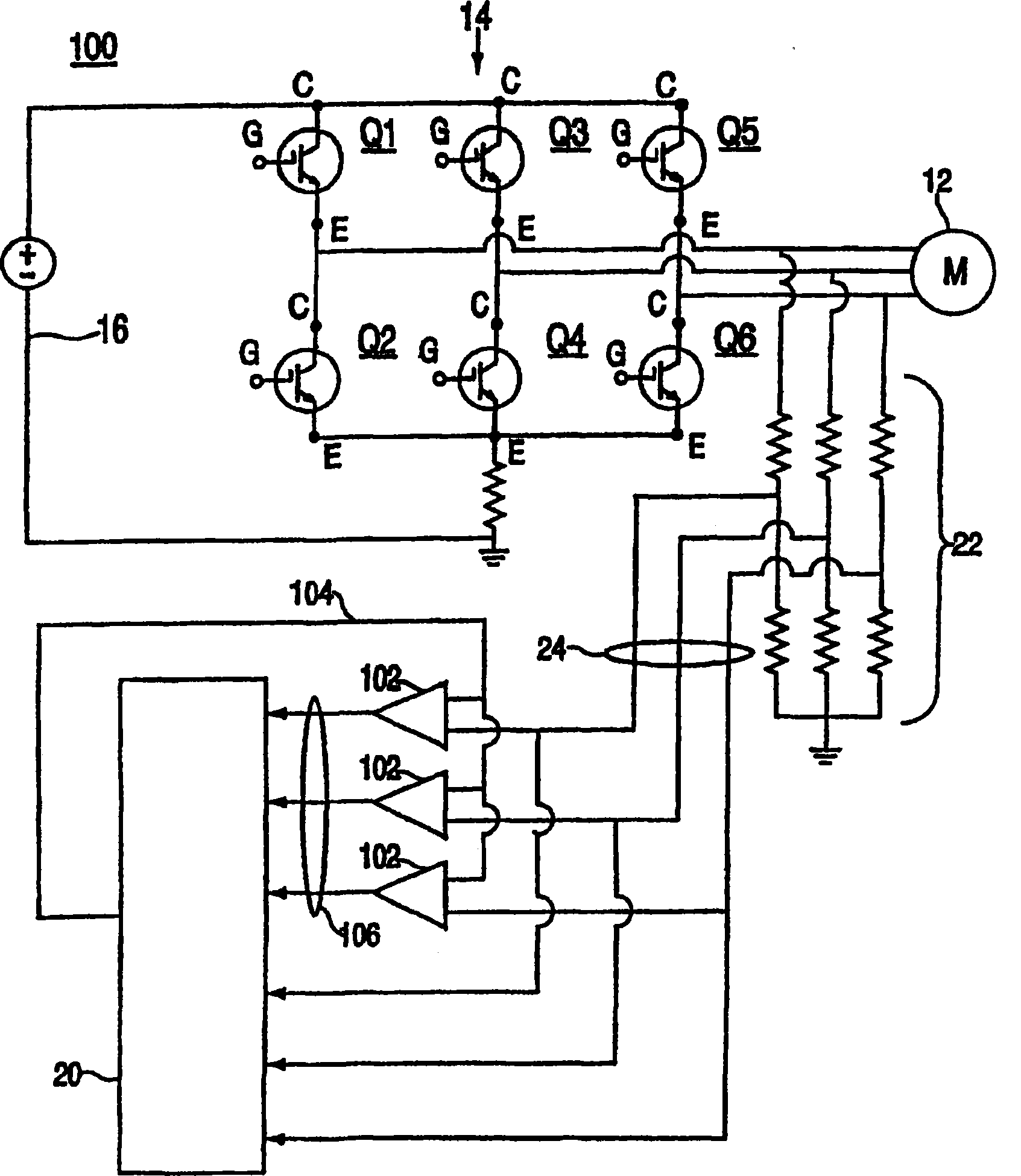 Sensorless brushless motor and control circuit and method thereof