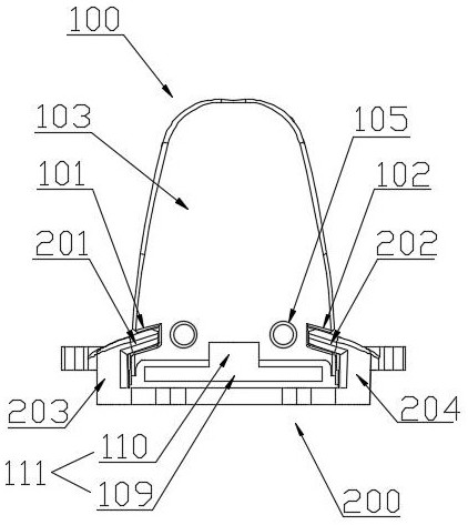 Heat conduction comb tooth device of electric heating hair straightening comb