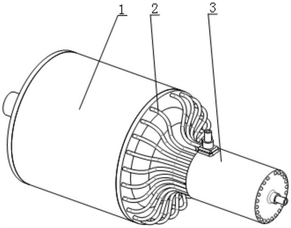 Separated heat radiation type novel motor based on heat pipe