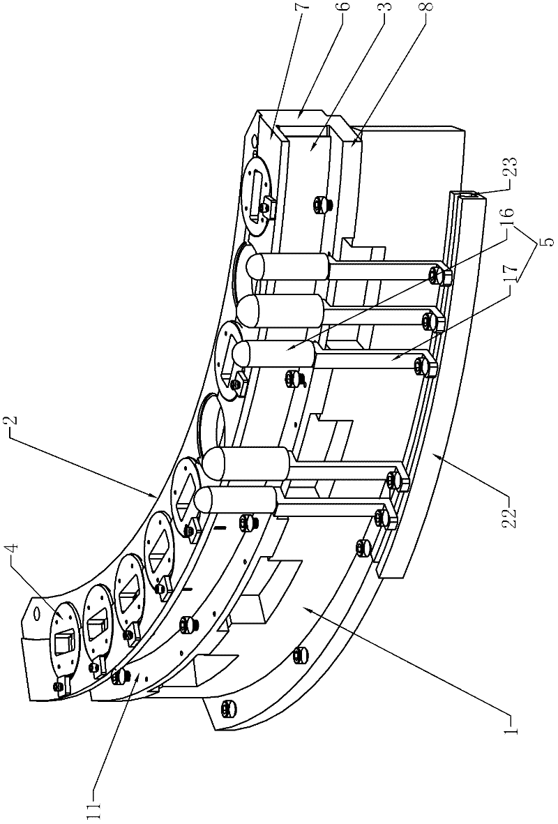 Combined Rowland circle device for spectrometer