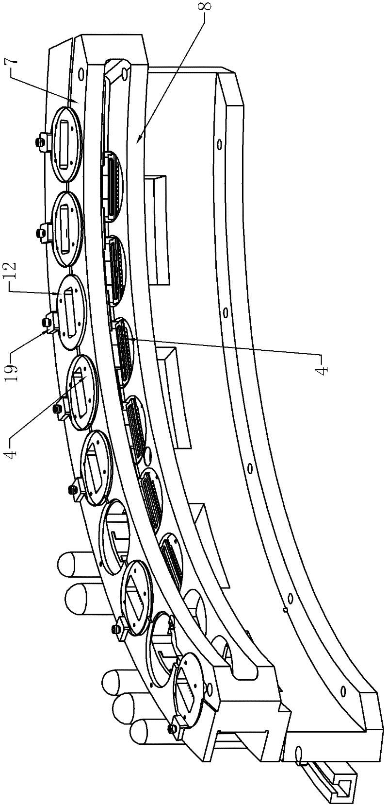 Combined Rowland circle device for spectrometer