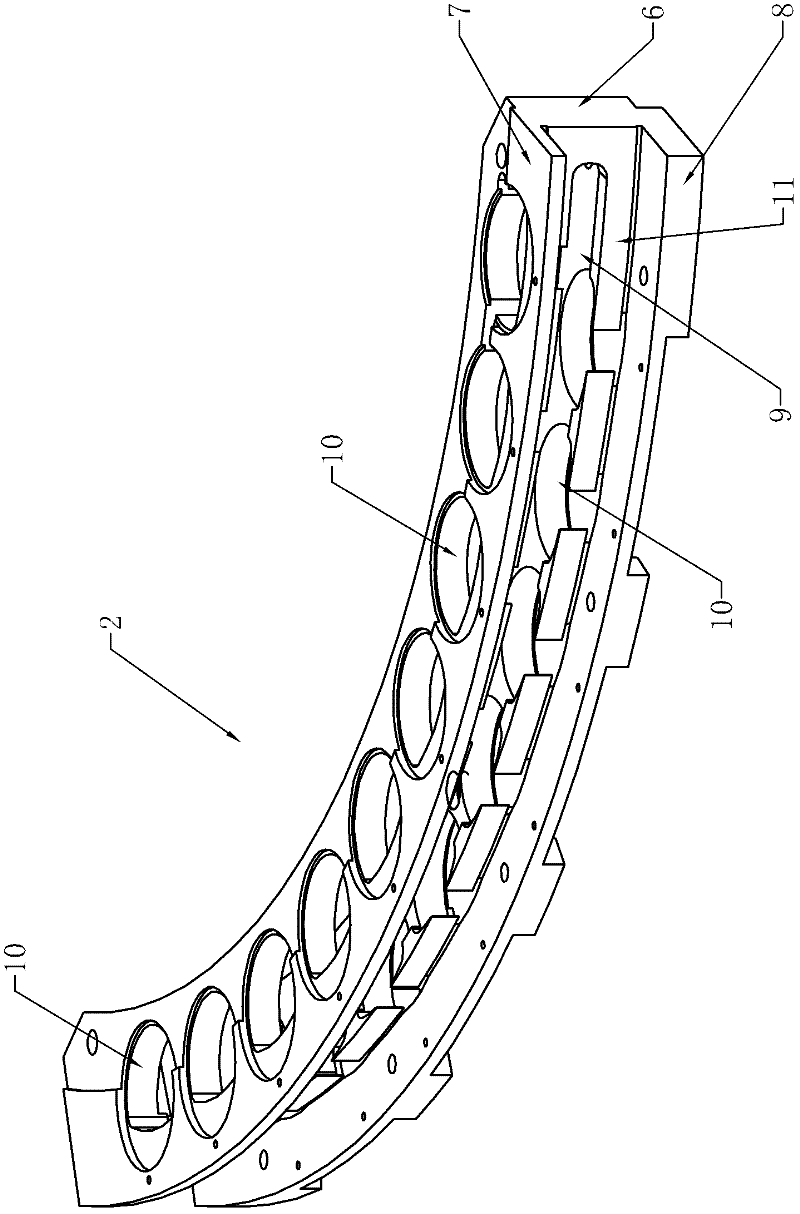 Combined Rowland circle device for spectrometer