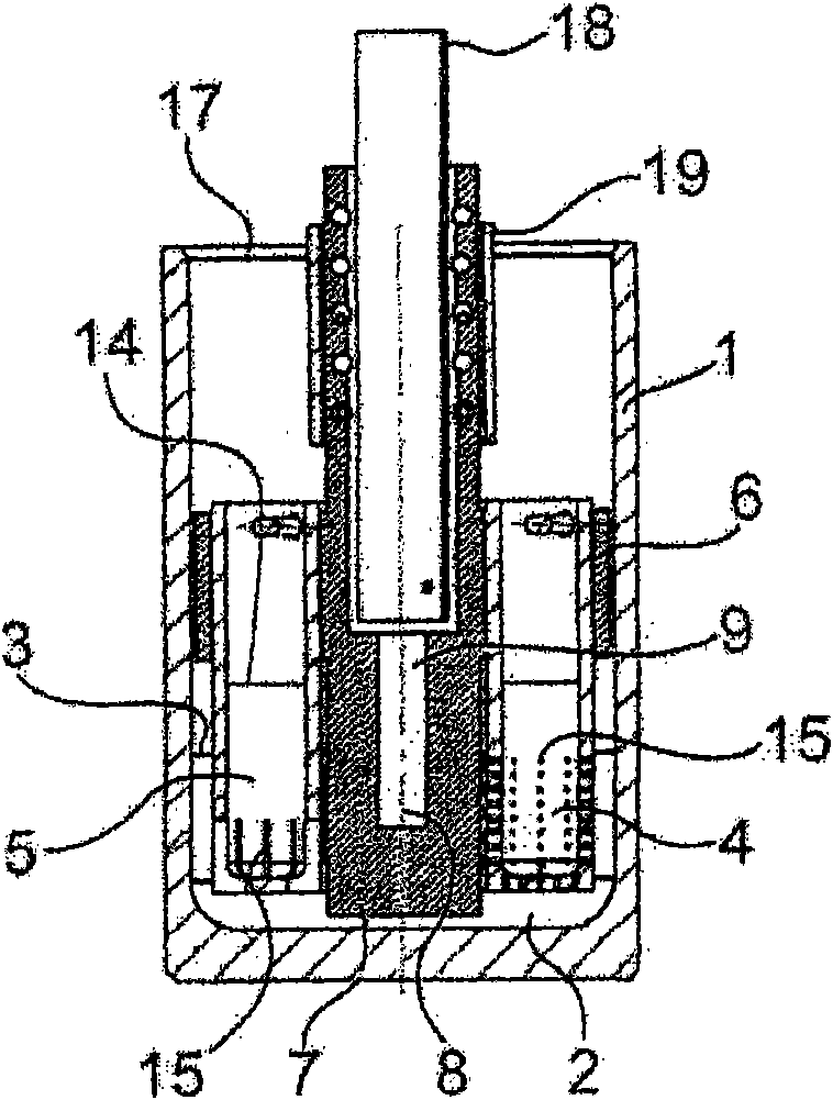 Method and device for contacting two non miscible liquids without mixing them