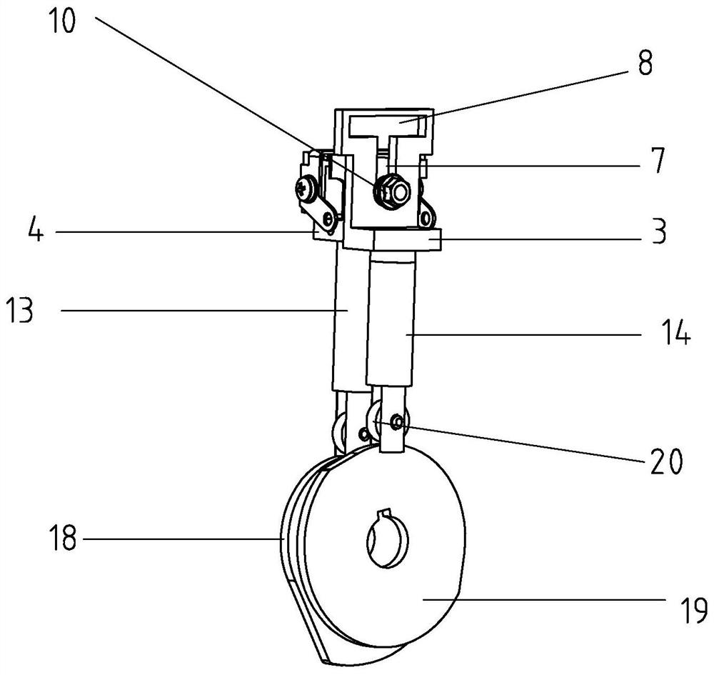 A tape-sticking and cutting mechanism