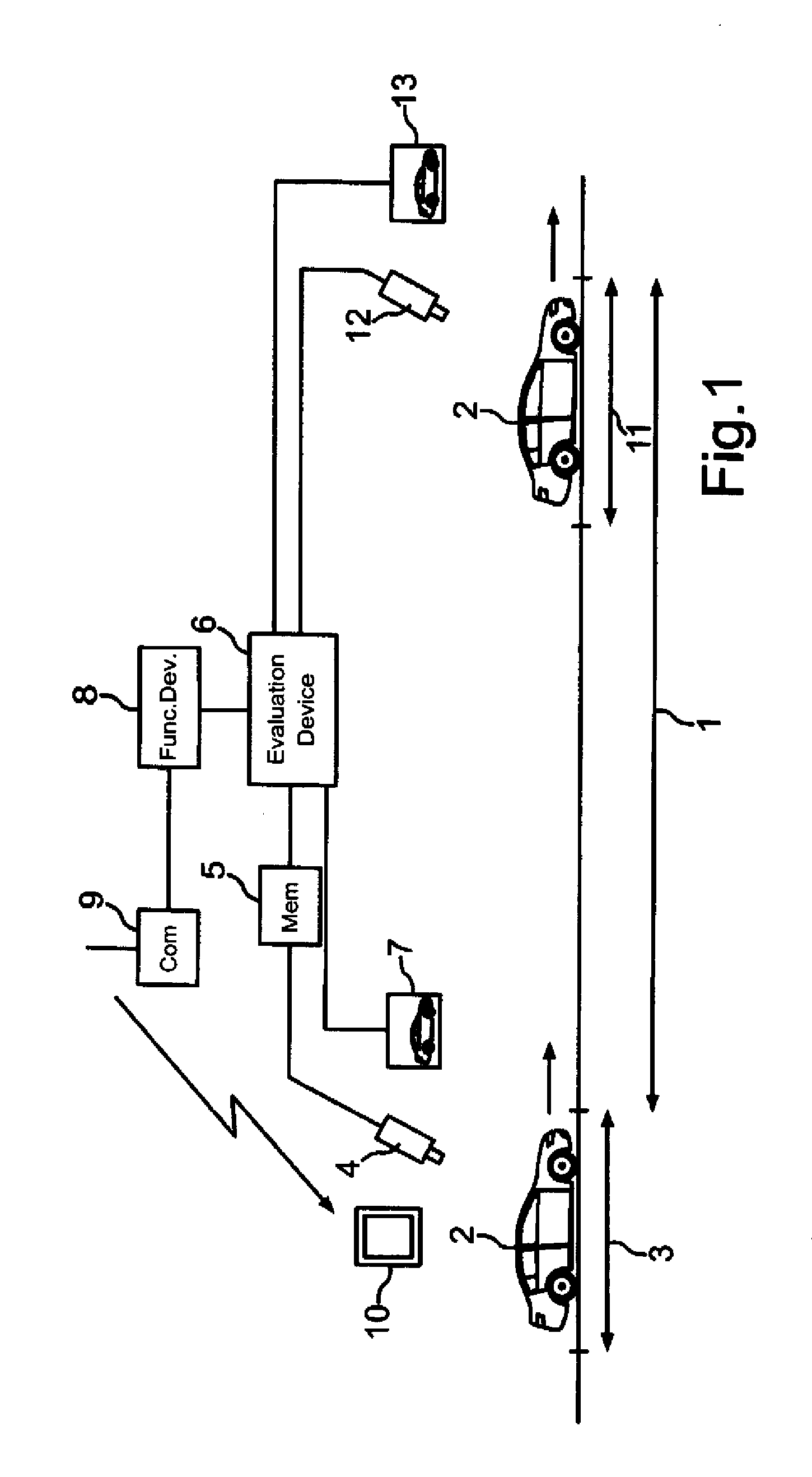 Transport facility for autonomous navigation and method for determining damage to a motor vehicle