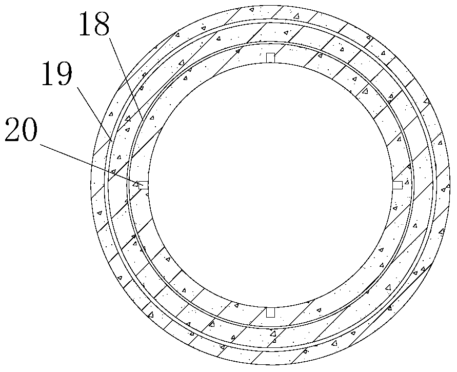 Top-reinforced cast-in-place concrete thin-wall pipe pile and construction method