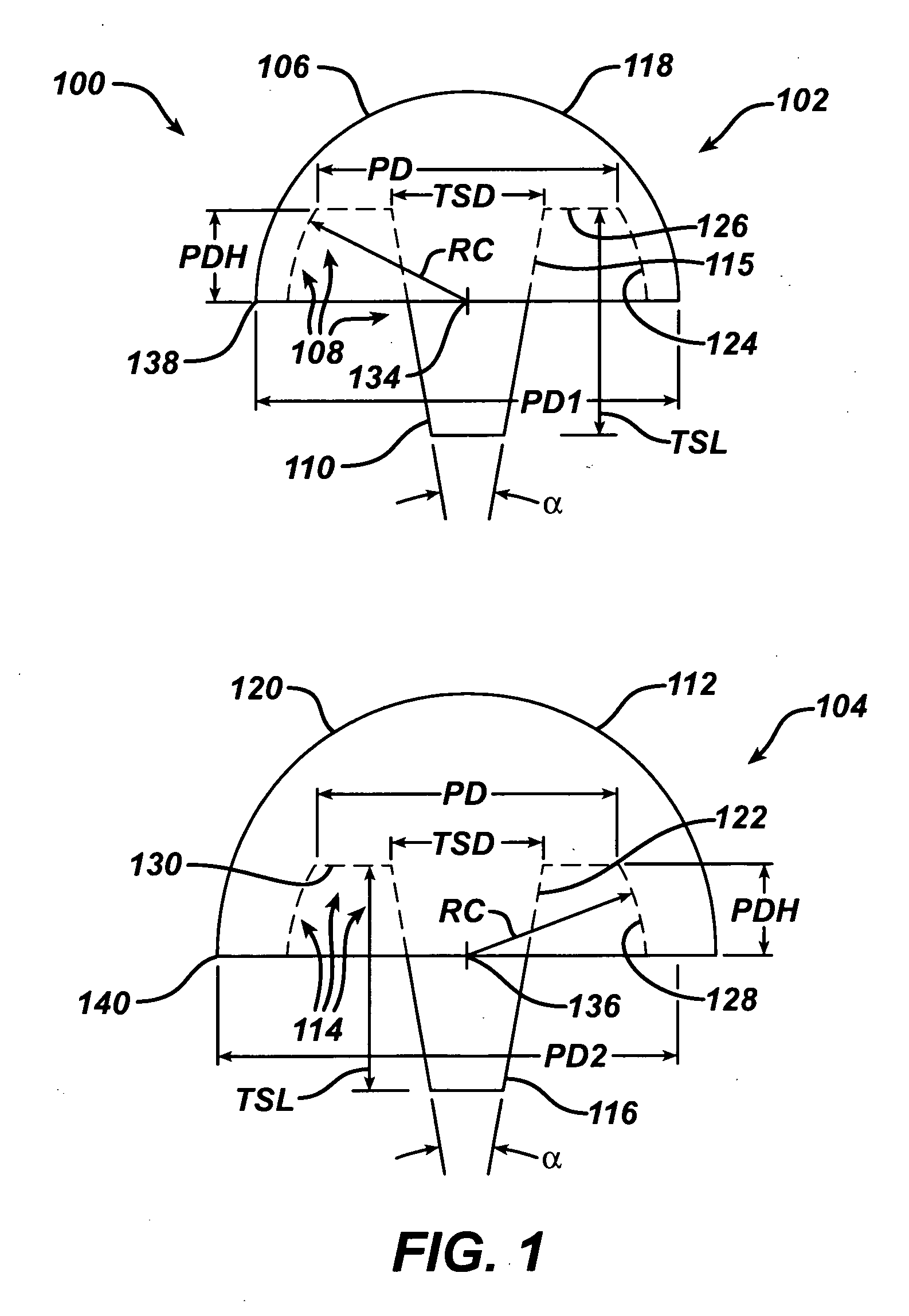 Punch, implant and associated method