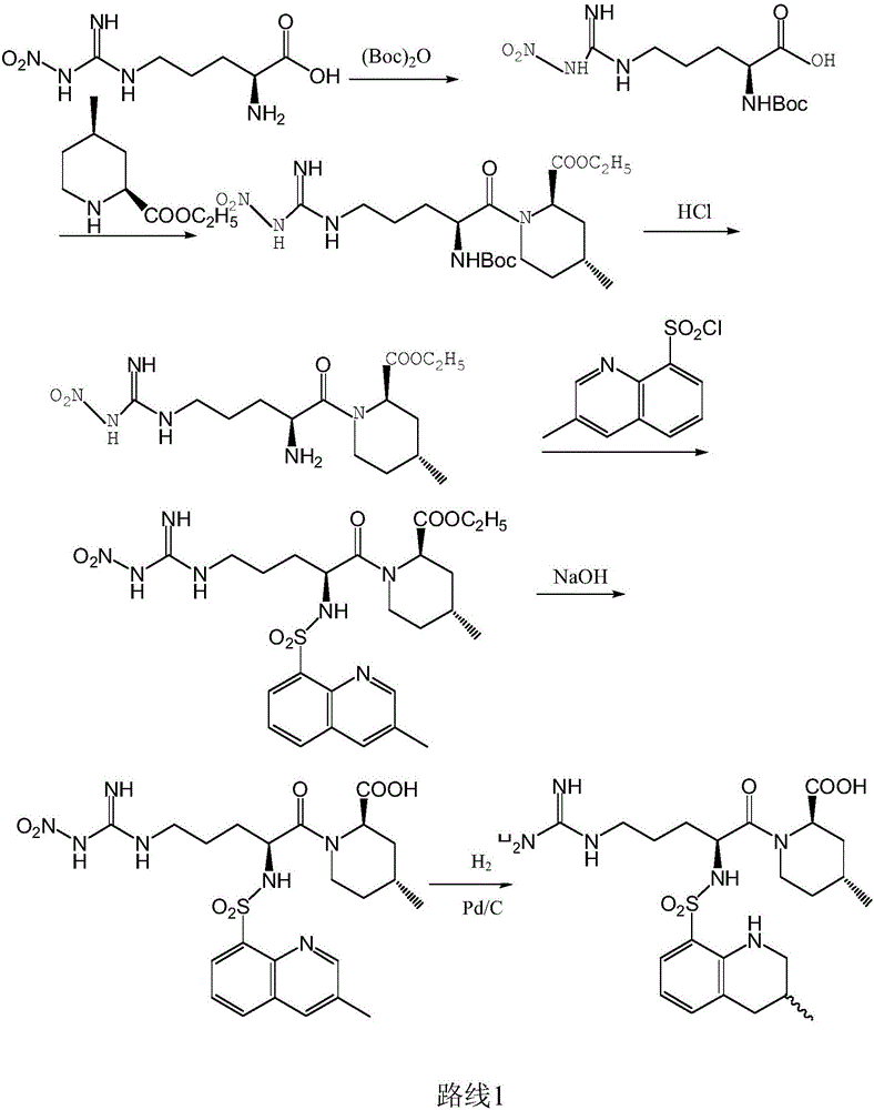 Synthesis method of argatroban