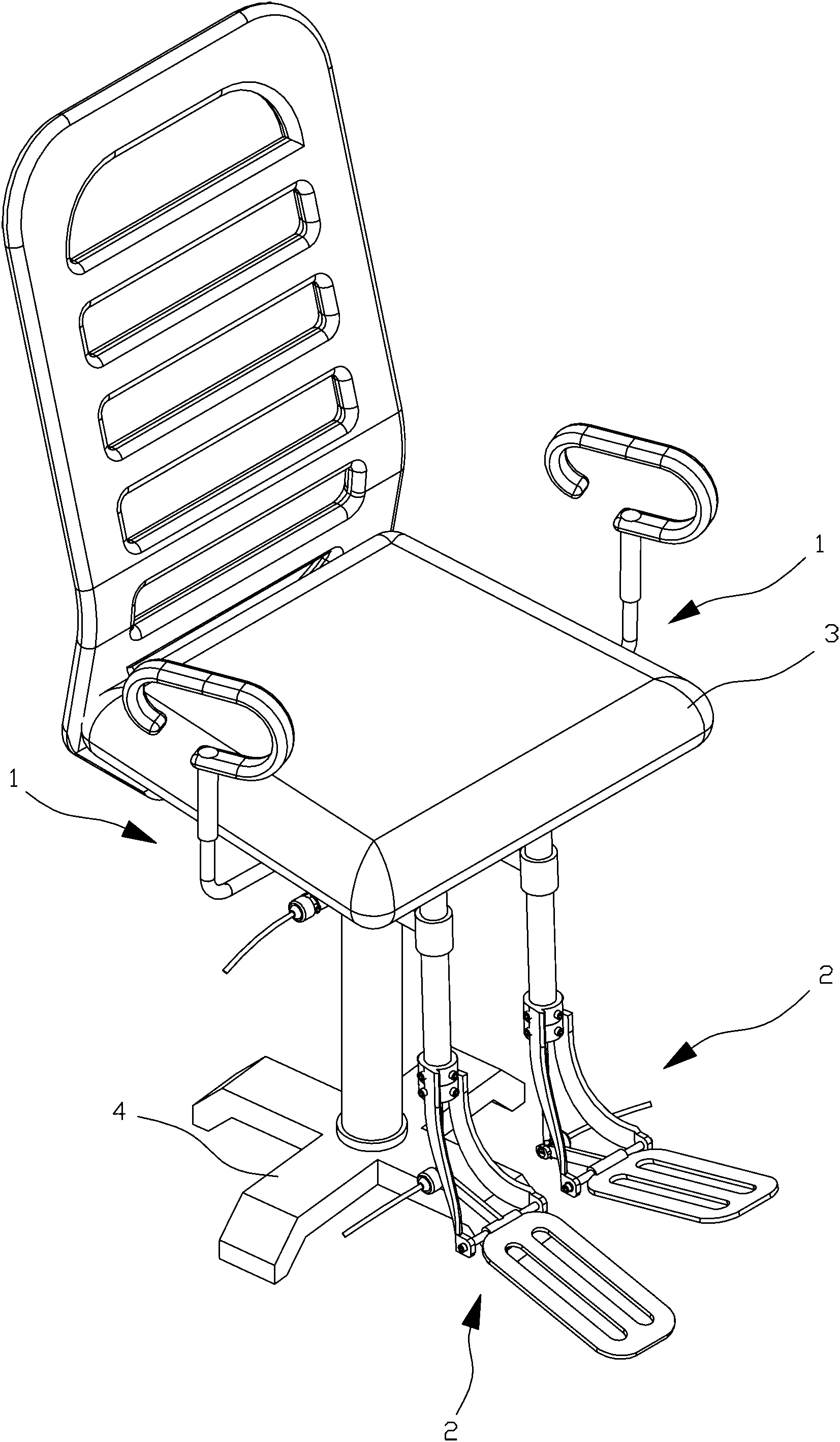 Digital fitness chair