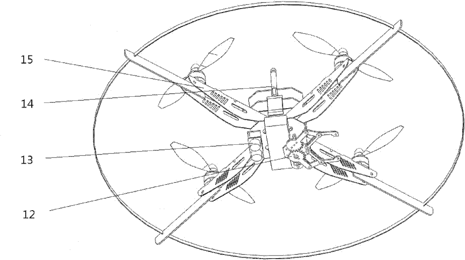 Method for controlling four-rotor aircraft system based on human-computer interaction technology