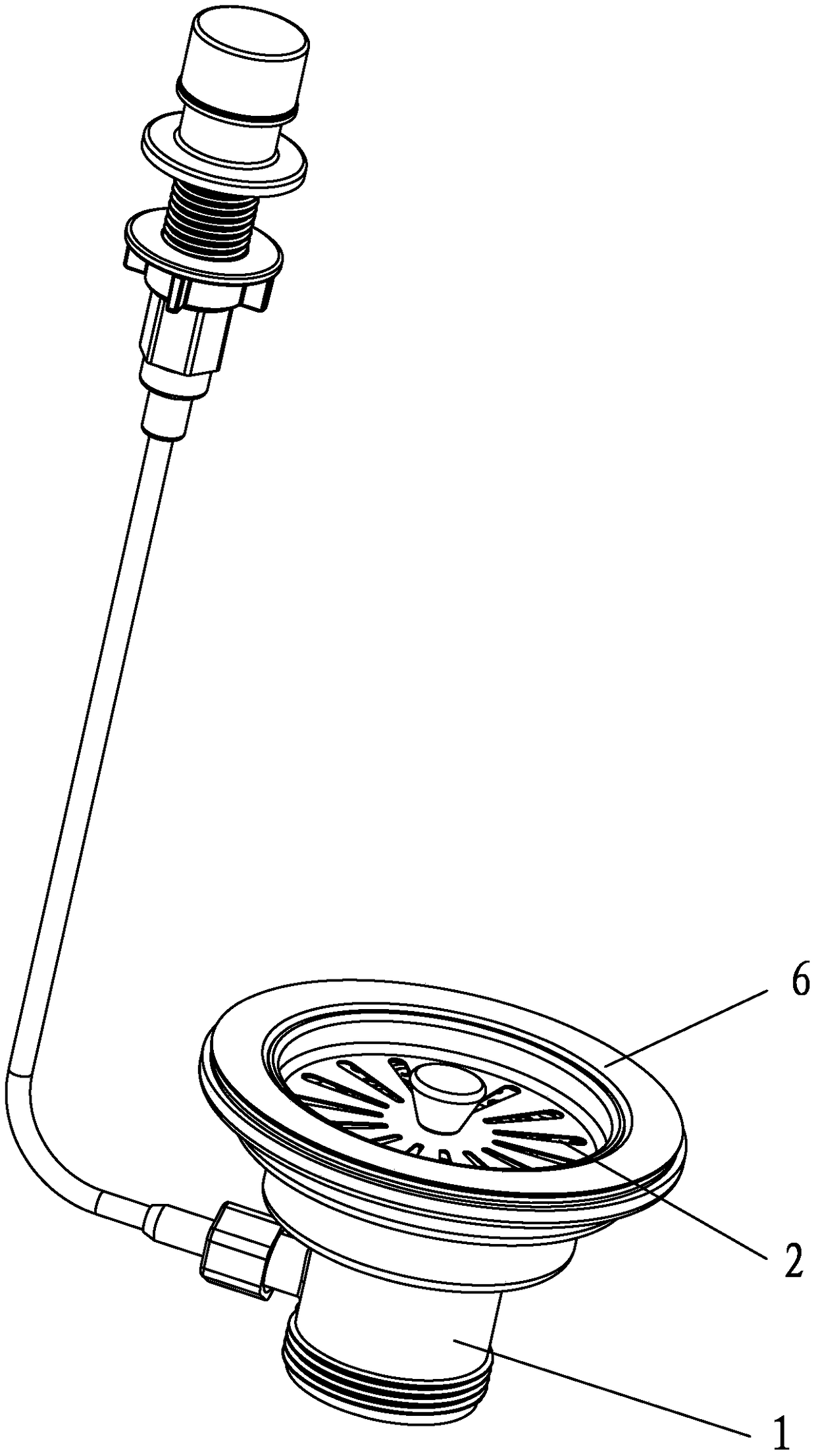 Low-cost and convenient-to-mount drainer