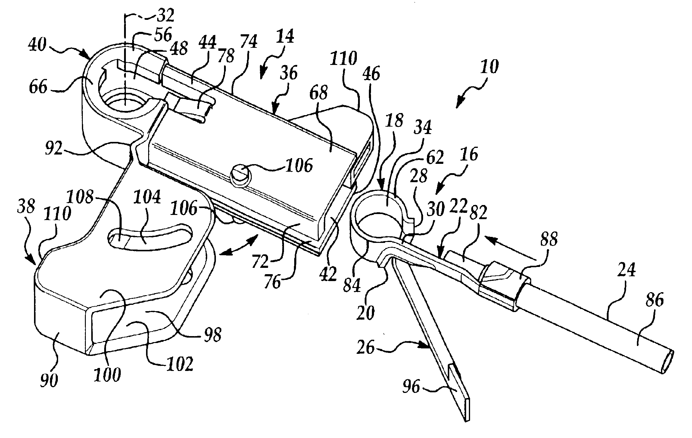 Electrical clip connector comprising expandable barrel segment