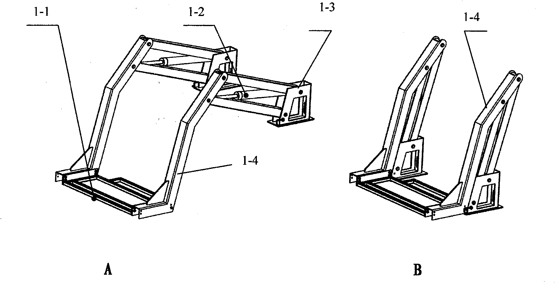 Tray type hydraulic weight-hoisting device suitable for small space