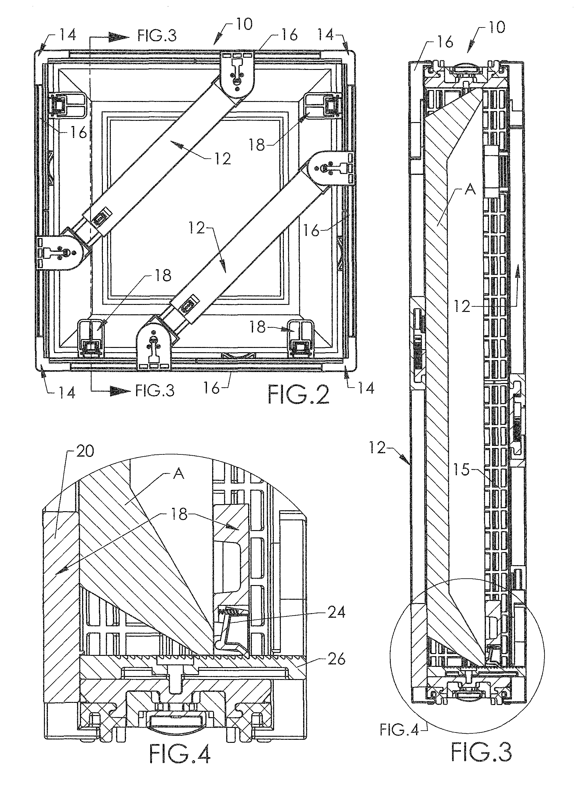 Adjustable, reusable packing crate