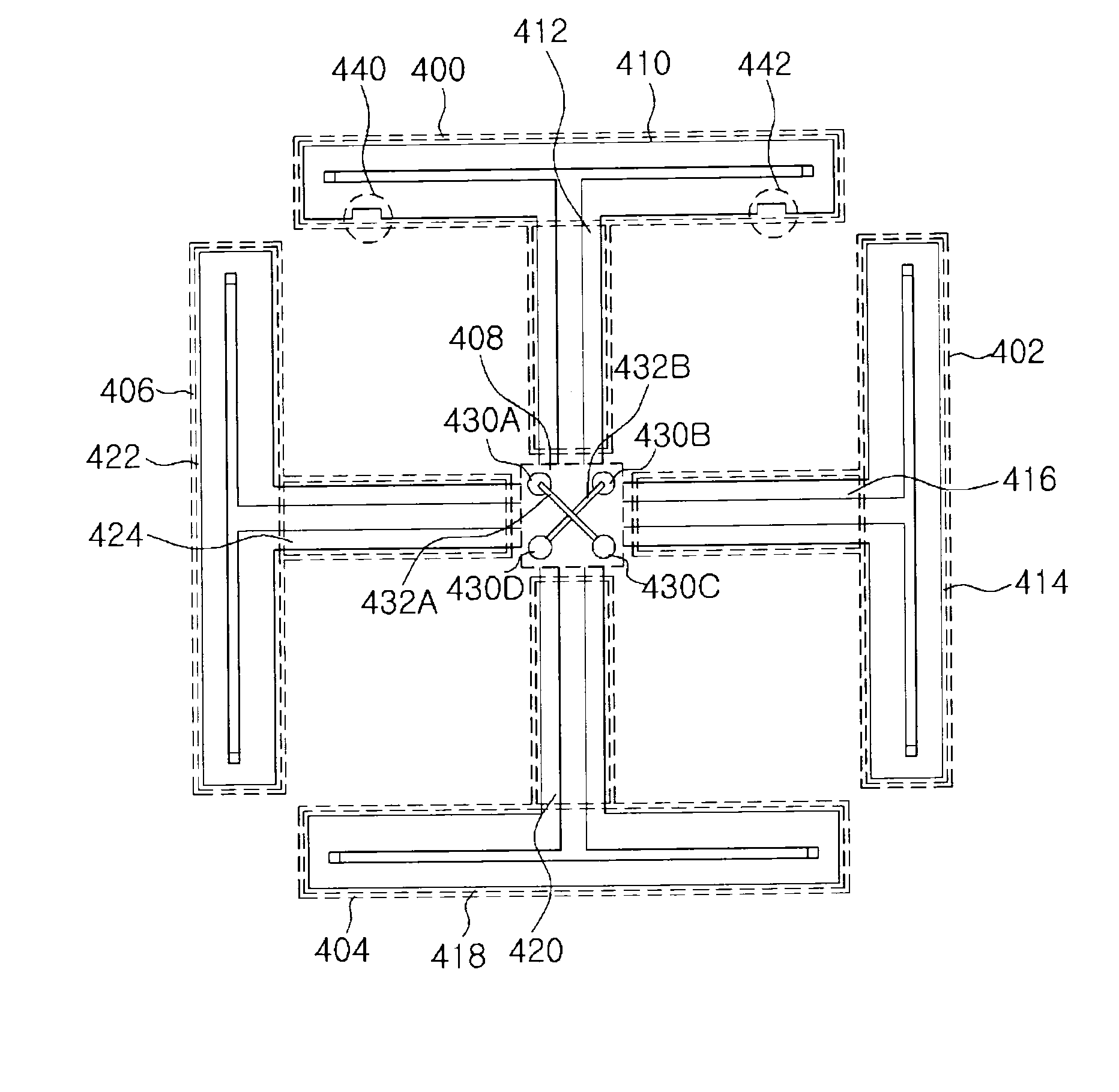 Antenna for controlling a direction of a radiation pattern