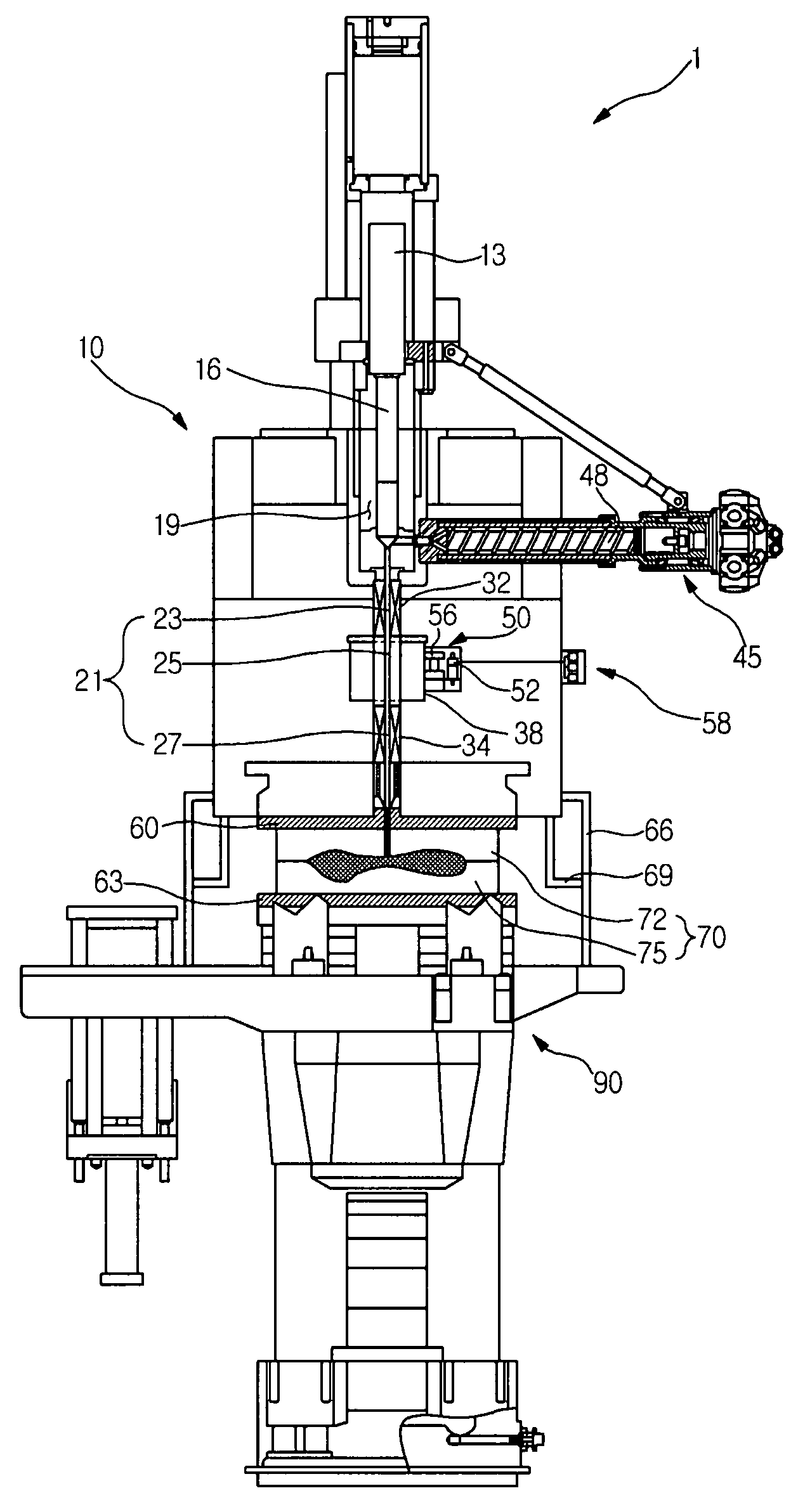 Injection apparatus and control method thereof