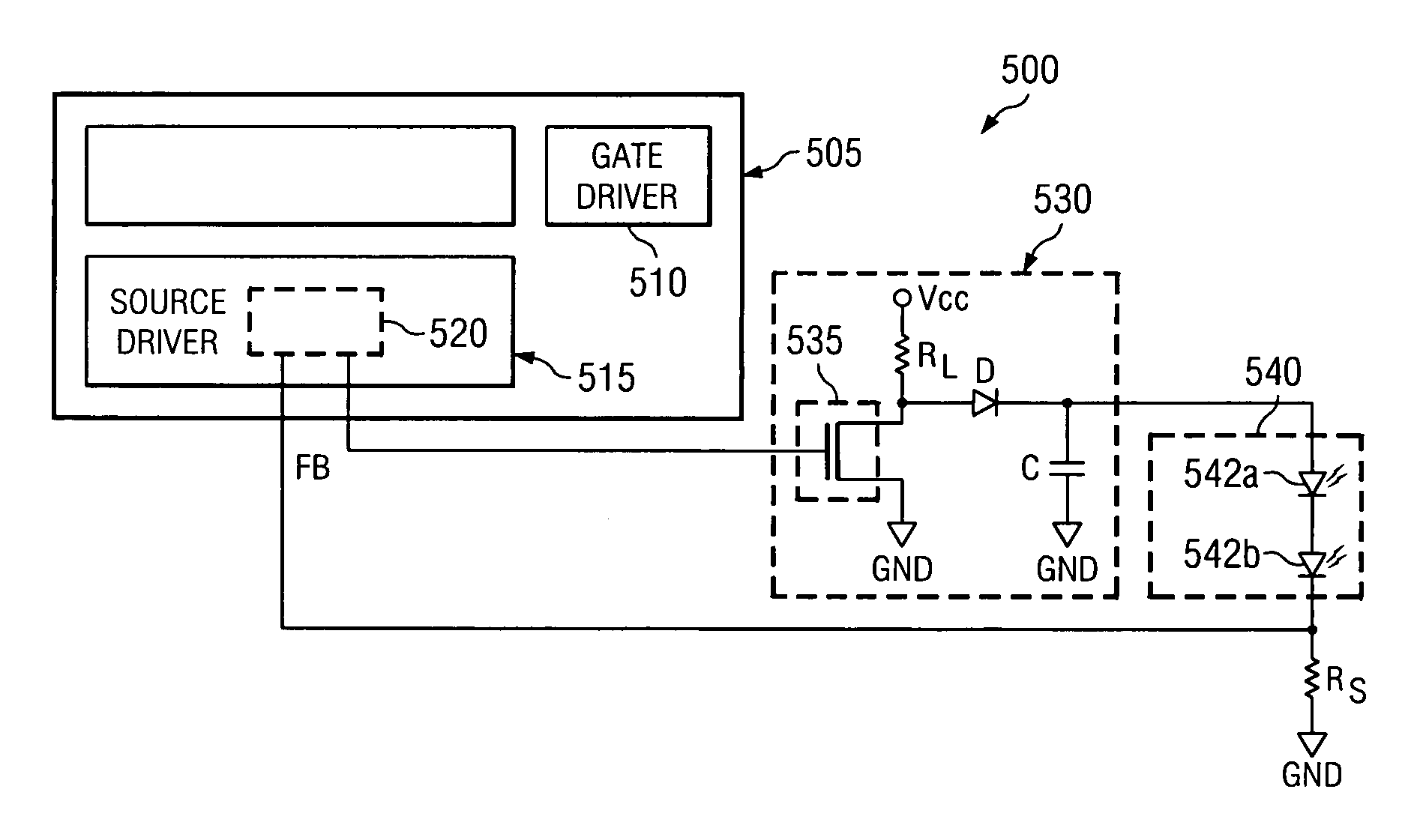 Method and apparatus for controlling driving current of illumination source in a display system