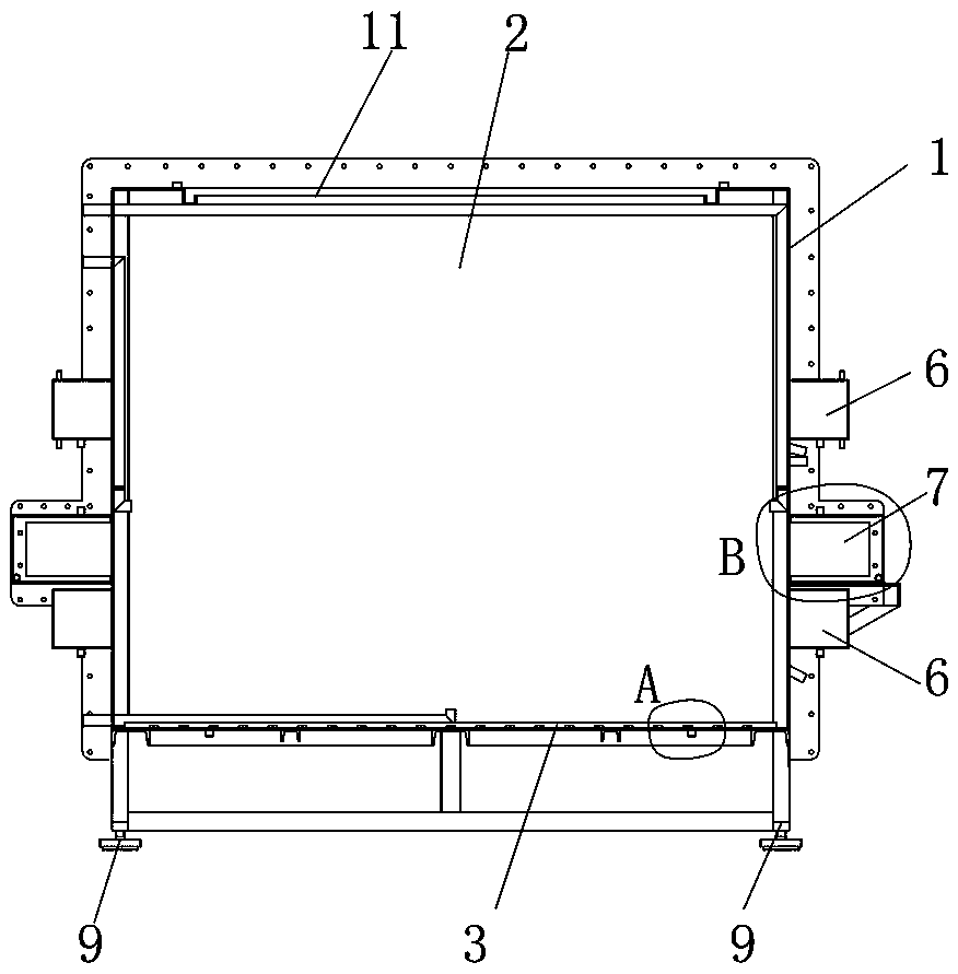 Drainage-type furnace body structure