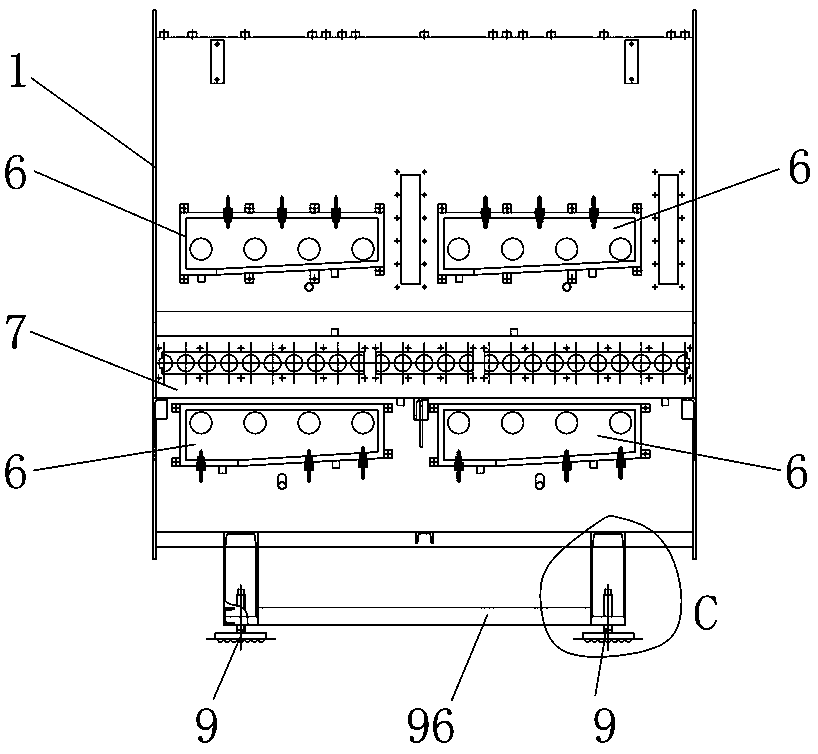 Drainage-type furnace body structure