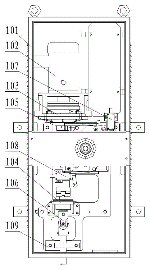 High-voltage overhead line system grounding device