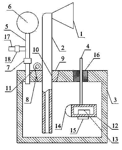 Leakage point detecting device for liquid container