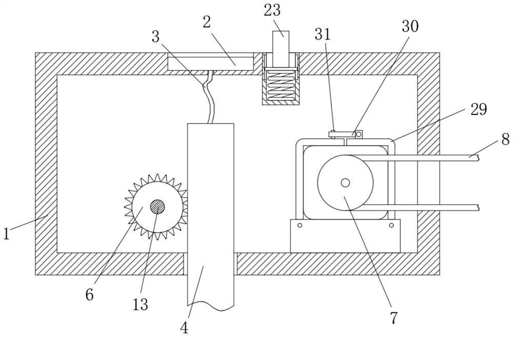 Flatness detection device for municipal road construction