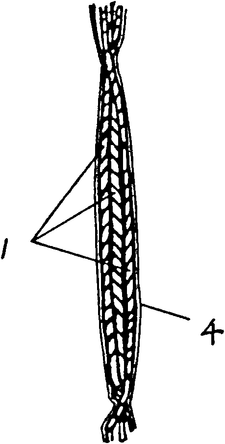 Coupling wire of FRP (Fiber Reinforced Plastics) and PTFE (Polytetrafluoroethylene) fiber