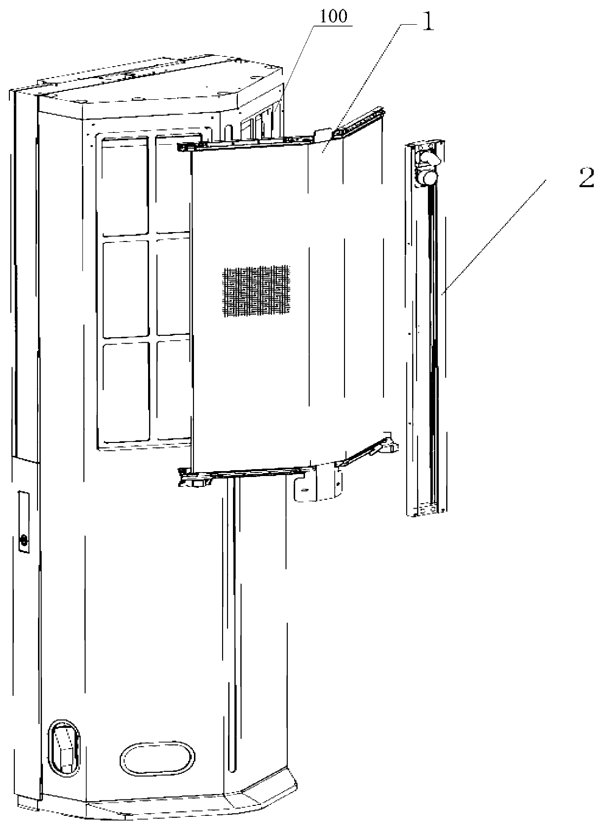 Filter screen cleaning device and air conditioner indoor unit