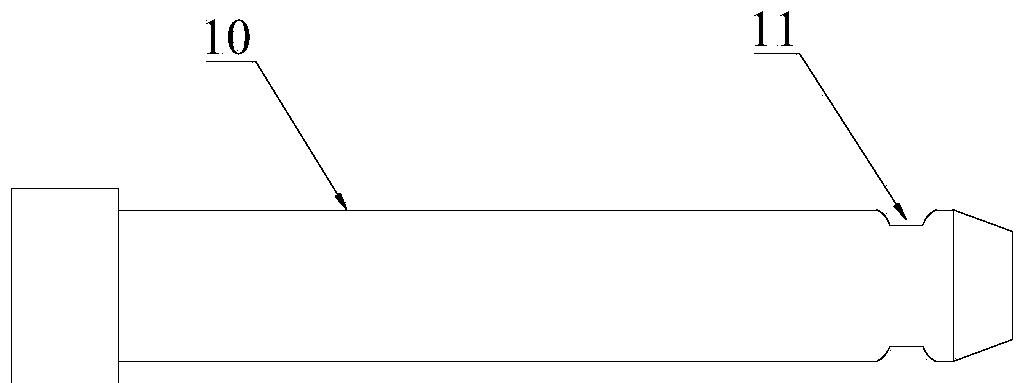 Hinge pin component and piling machinery