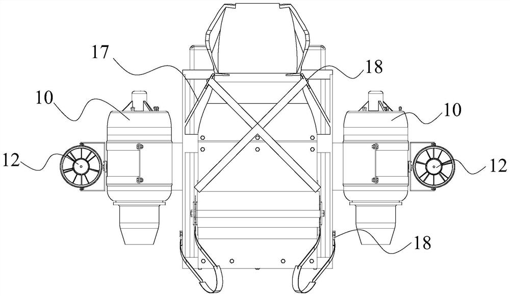 Jet-propelled combined power single-person aircraft