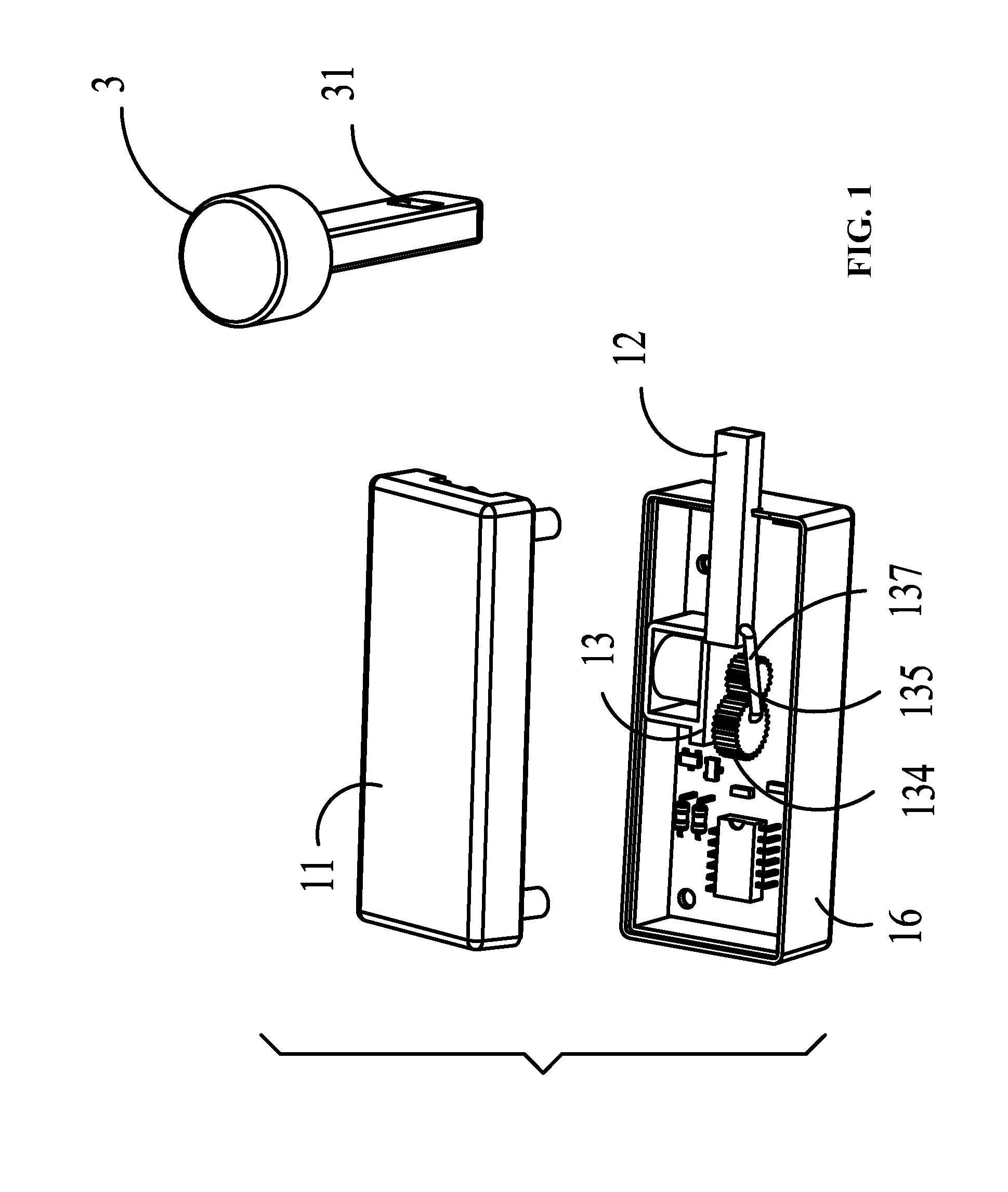 Electric locking and sealing device, case comprising the same, and control system therefor