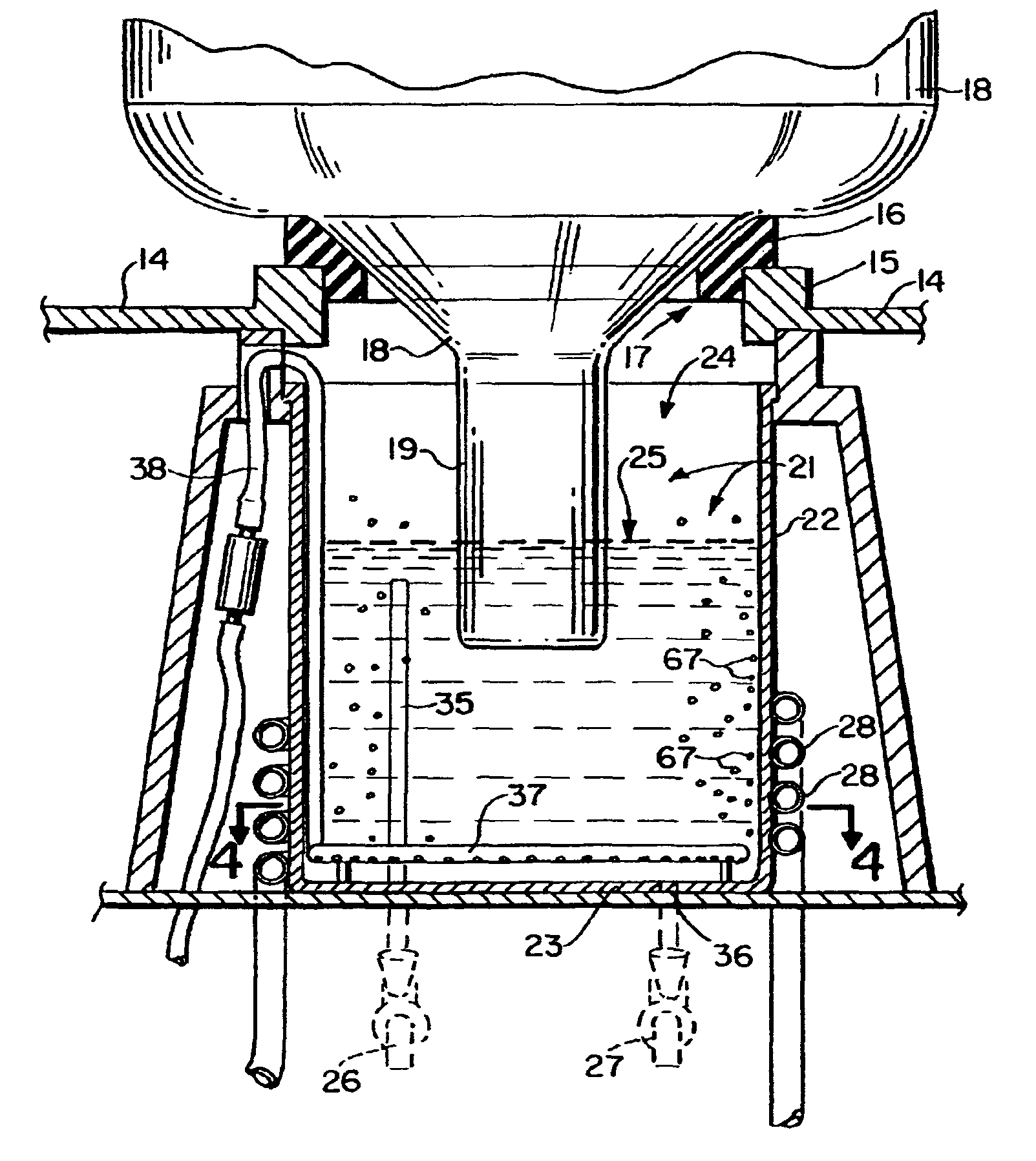 Method and apparatus for disinfecting a refrigerated water cooler reservoir