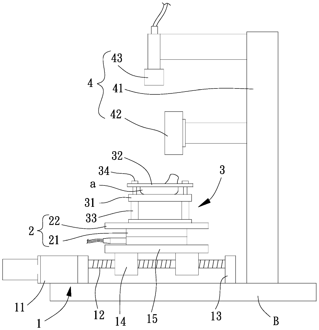 Line groove scanning device and detection method thereof