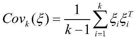 Kalman filtering method based on recursion covariance matrix estimation