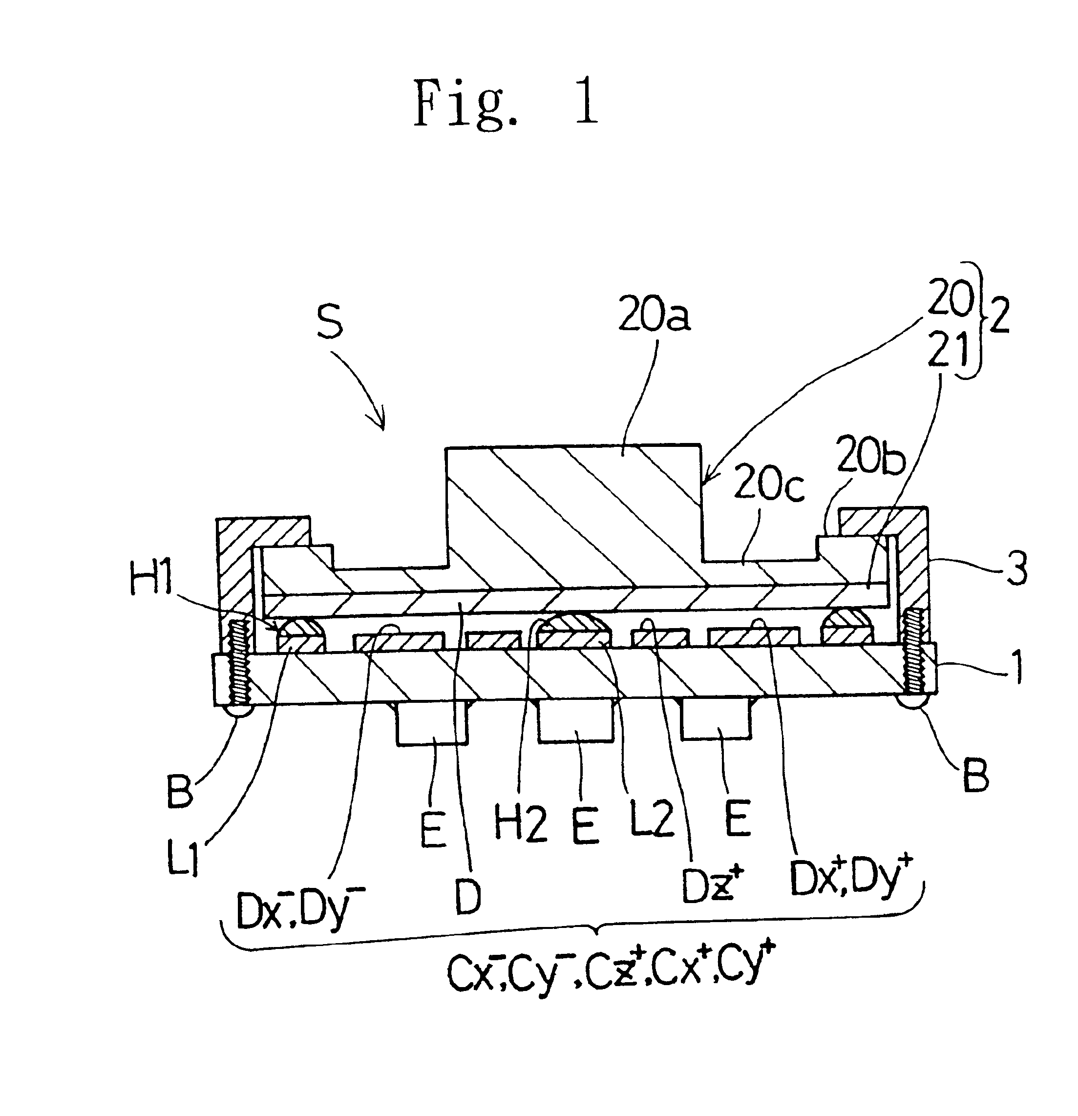 Variable capacitance type input device