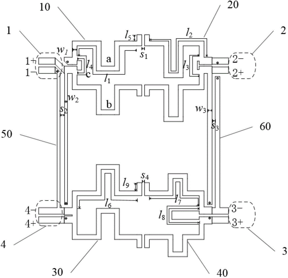 Balance-type branch line coupler with filter function