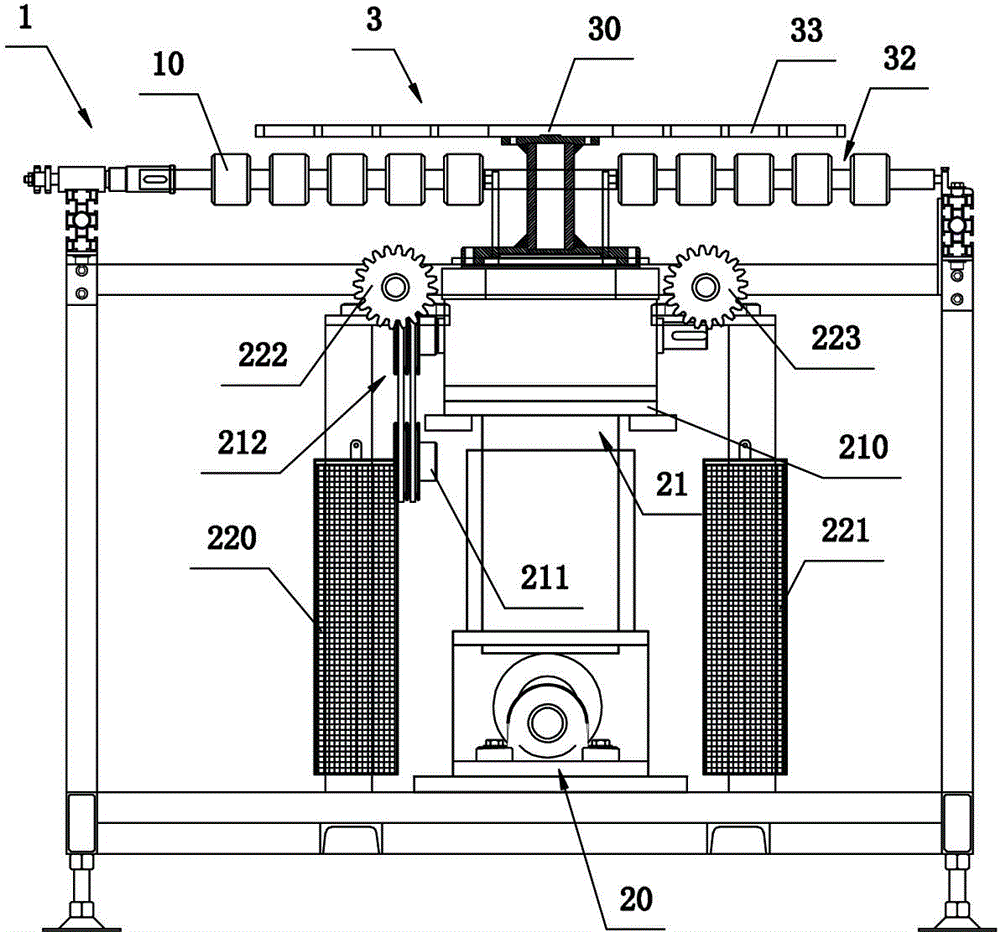 Full-automatic rotary u-turn machine